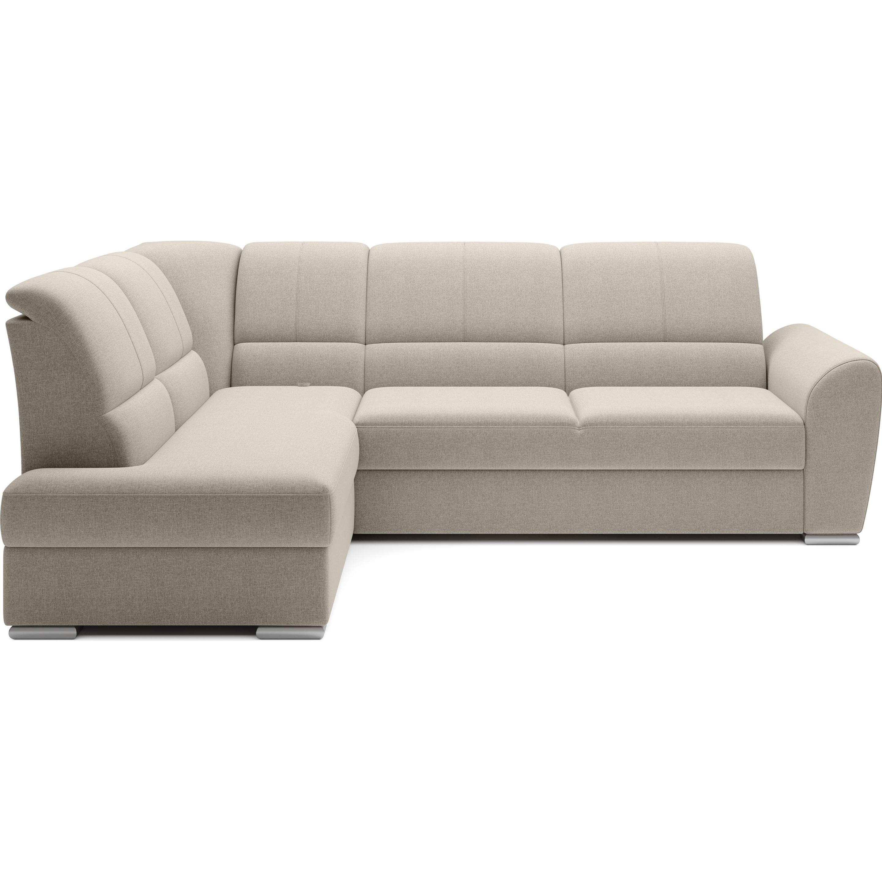 ELTAP, Sofa, Siber (Ecksofa, 3-Sitzer, Bettsofa)
