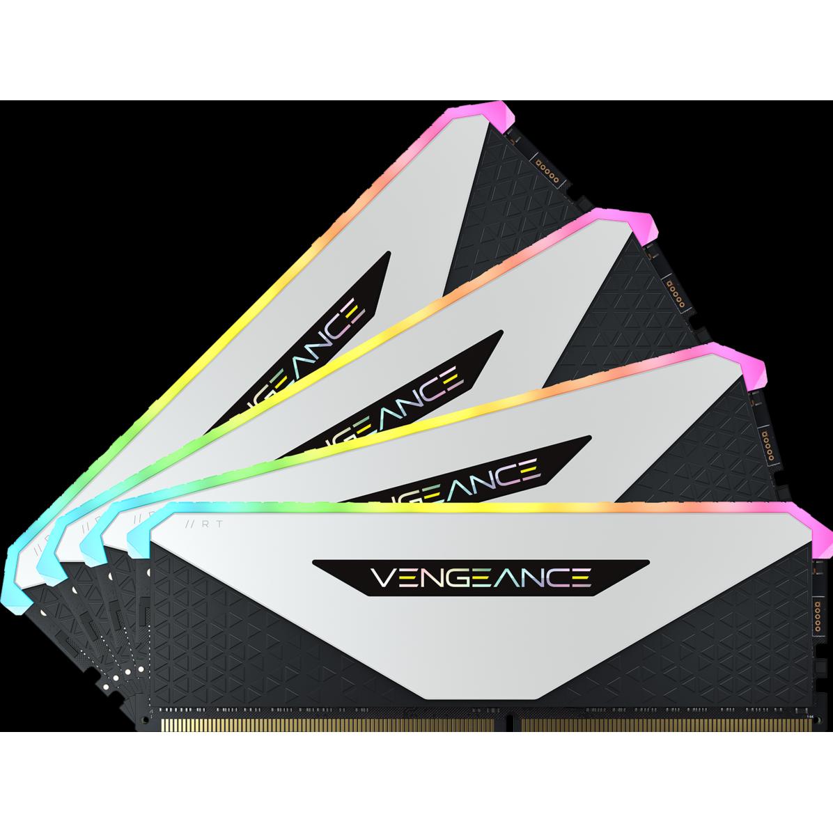 Corsair Vengeance RGB RT (4 x 8GB, 3600 MHz, DDR4-RAM, DIMM), RAM, Schwarz