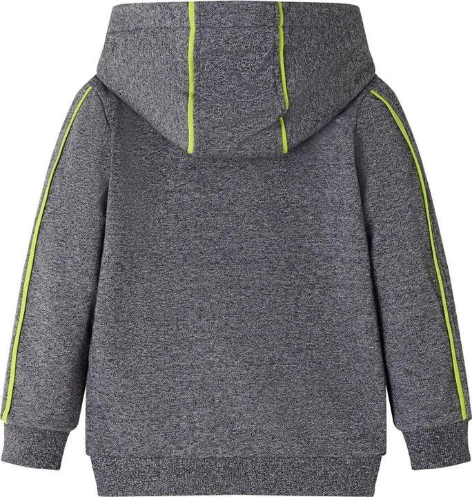 Produktbild VidaXL Kinder-Kapuzenpullover mit Reissverschluss Grau Melange (116)
