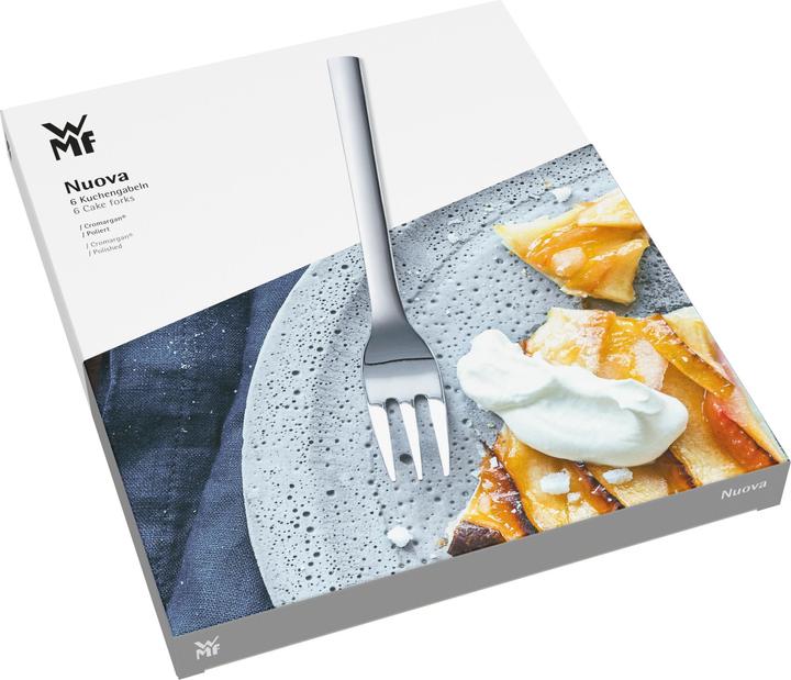 Produktbild WMF Kuchengabel Gabel Dessertgabel Essbesteck 6 Stück Nuova Edelstahl 18/10 (6 Stück, Gabel)