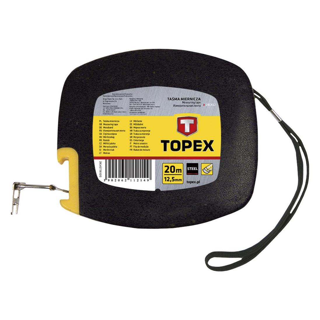 Topex, Lengte Meetinstrument, Plieninė Matavimo Juosta 20m 28C412 (20 m)