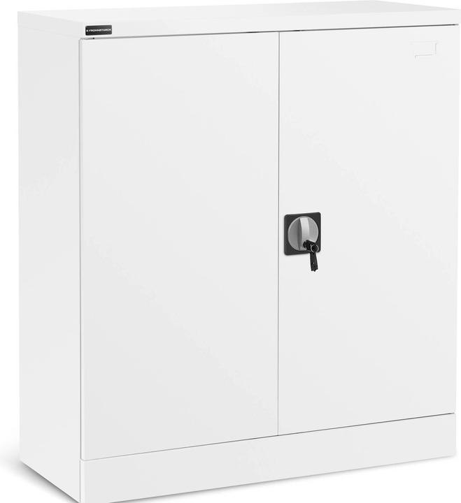 Produktbild Fromm & Starck Metallschrank 102cm Mehrzweckschrank weiss Aktenschrank abschliessbar Büroschrank (40 x 40 x 102 cm)