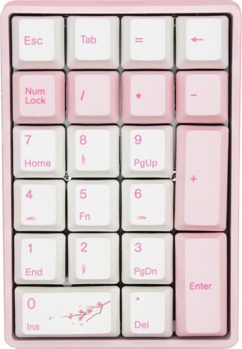Actual product image Varmilo VB21M Sakura R1 Wireless Numpad, MX-Brown (Wireless)