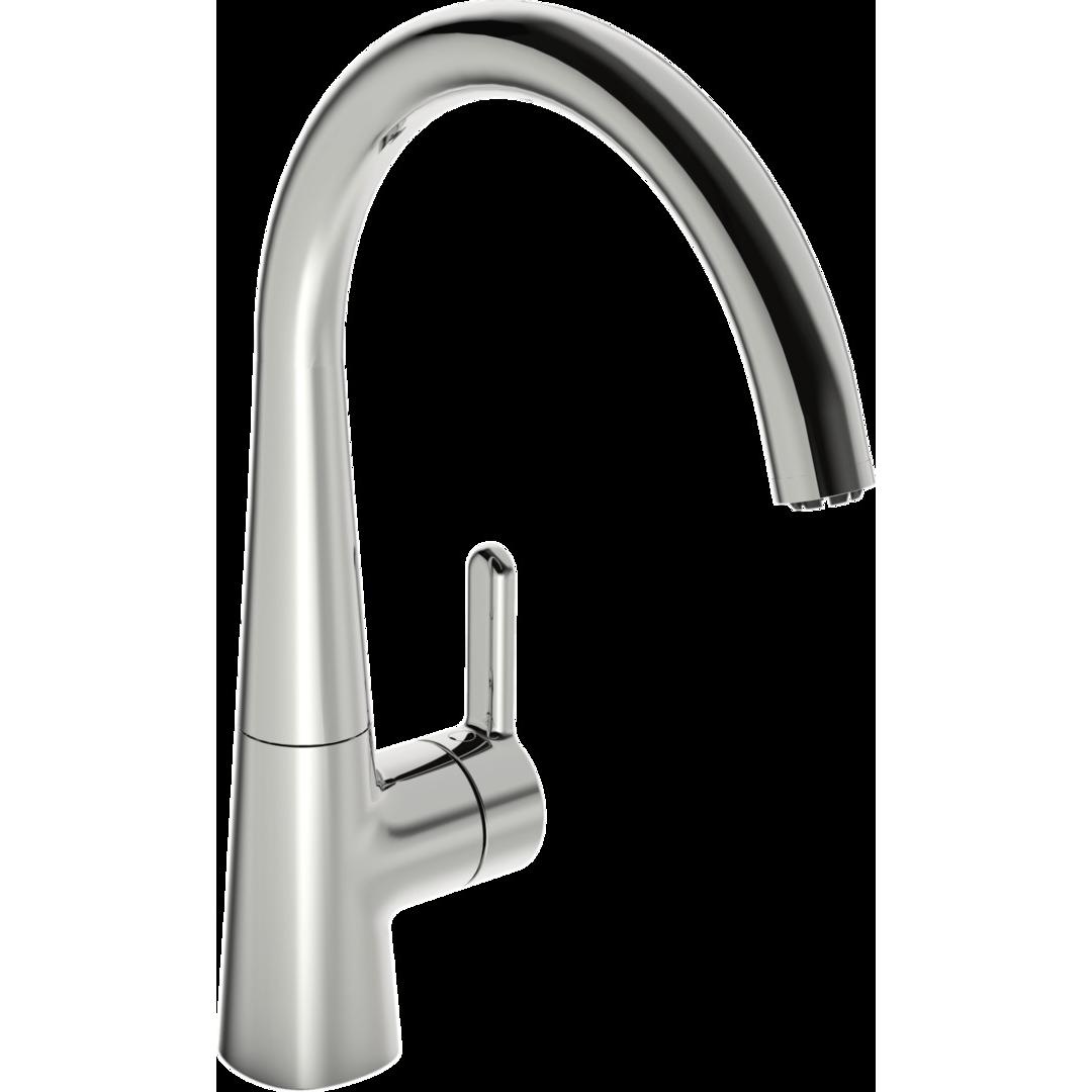 Hansa, Küchenarmatur, HANSADESIGNO Style Küchenarmatur, Niederdruck, chrom, Ausladung 219mm