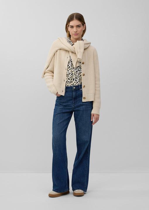 Produktbild s.Oliver Strickjacke Cardigan aus Baumwollmix in Ripp-Optik (44)