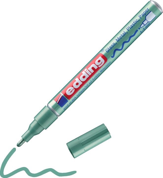 Produktbild Edding 751 Glanzlack Marker (Grün, 1 mm, 10 x)