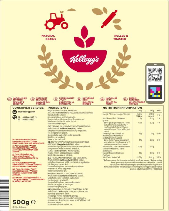 Nährwerte und Zutaten Kellogg's Premium (567 g)