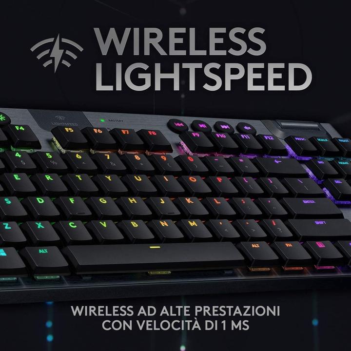 Productafbeelding Logitech G G915 TKL Tenkeyless LIGHTSPEED Draadloos RGB Mechanisch Gaming Toetsenbord RF Wirele (IT, Draadloze)