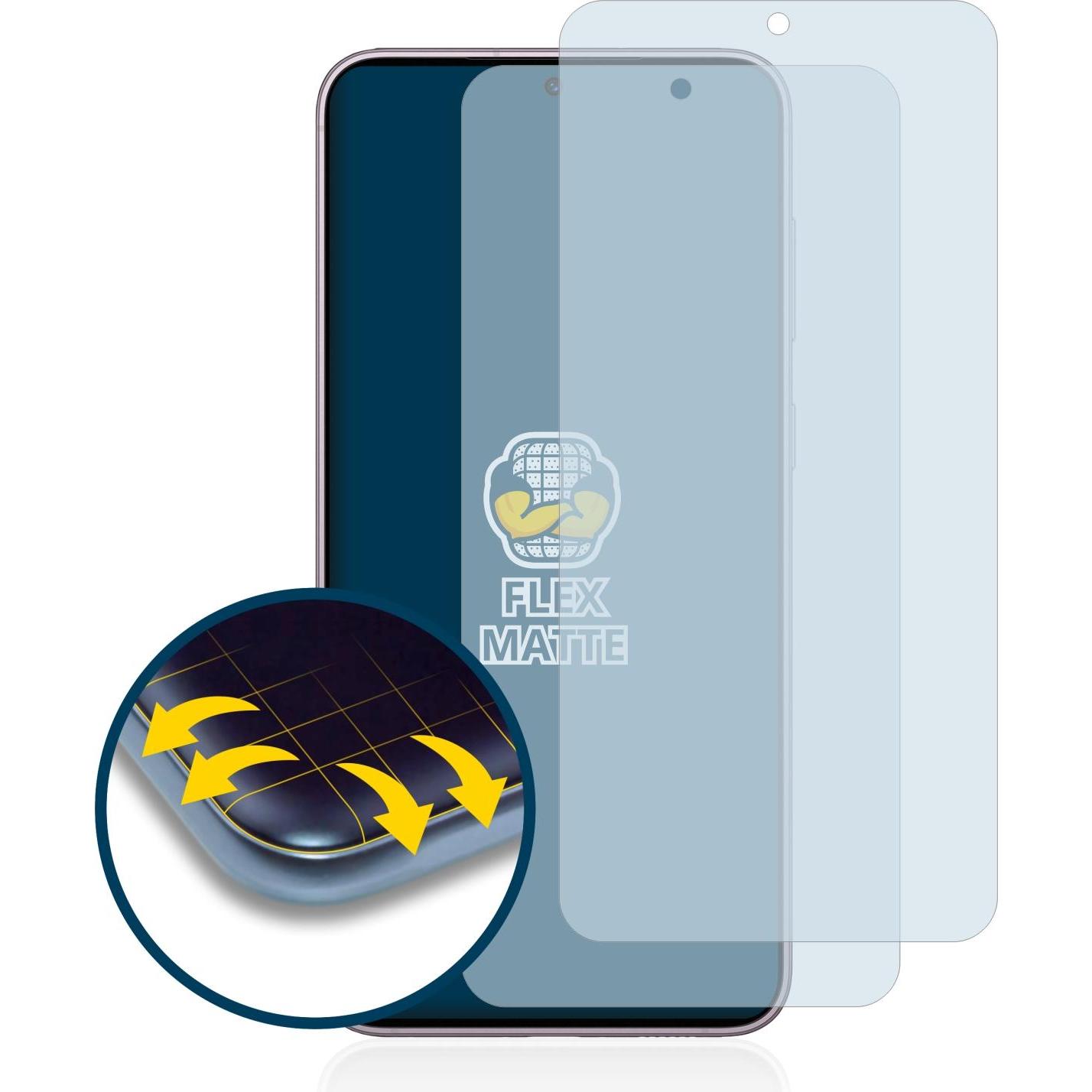 Thumbnail - BROTECT Full-Cover Displayschutz Matt (2 Stück, Samsung Galaxy S21), Smartphone Schutzfolie, Grau