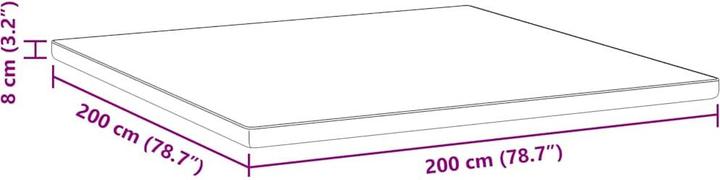 Produktbild vidaXL Memory Foam Topper (200 x 200 cm)