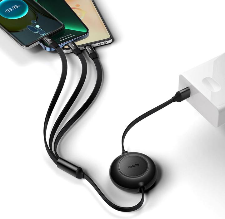 Produktbild Baseus 3 in 1 USB Ladekabel (1.10 m, USB 3.2 Gen 1, 66 W)