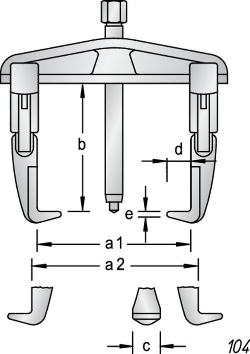Actual product image Gedore .04/ST PullerSet Stand.04/A.04/3A