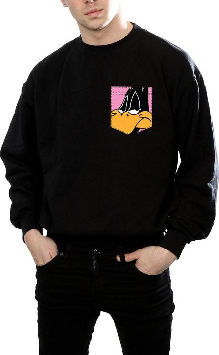 Image du produit Looney Tunes - Sweat DAFFY DUCK FACE FAUX POCKET - Homme (3XL)