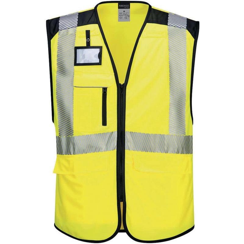 Portwest Warnschutz Exekutiv Weste PW309 gelb/schwarz (S) (52458239)