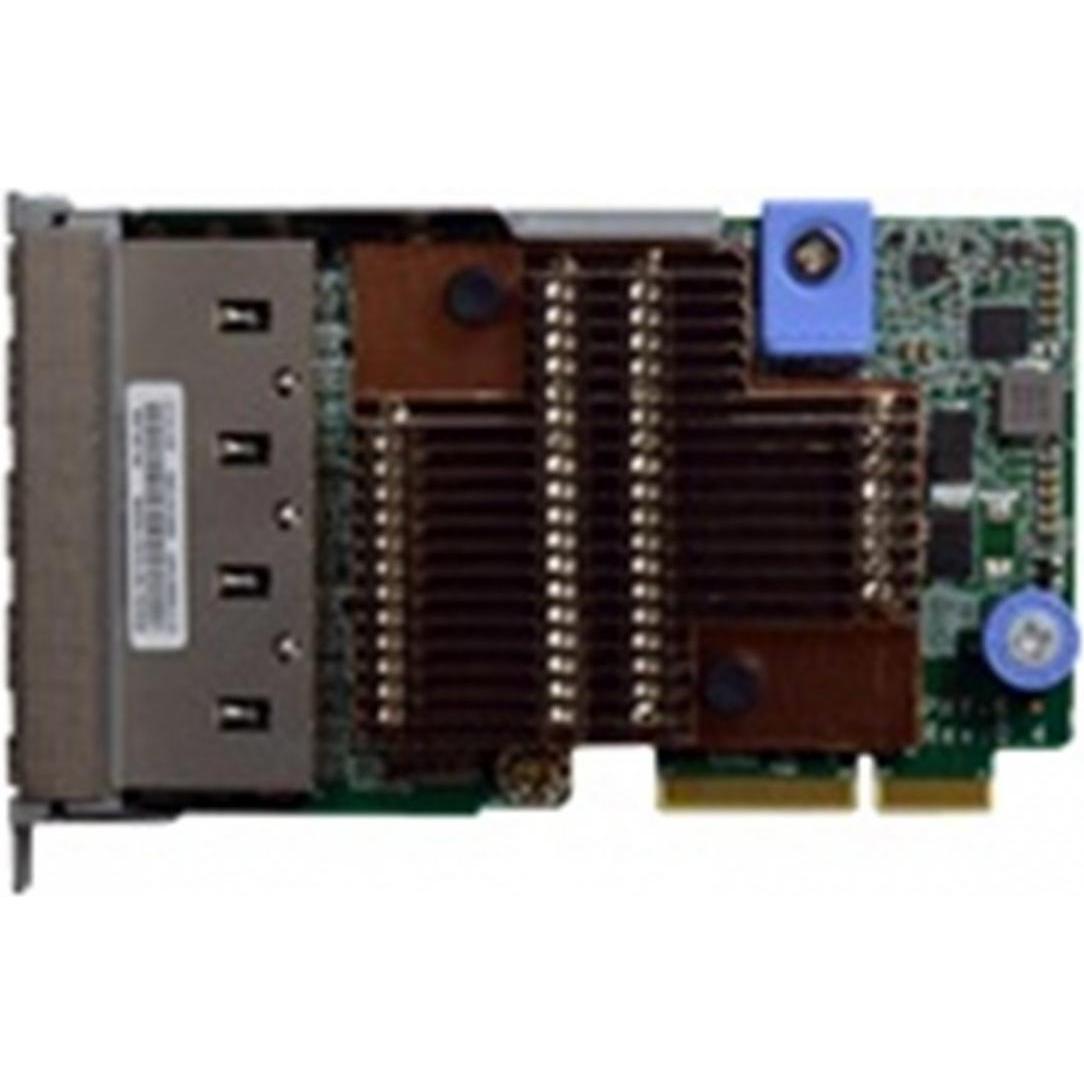 Lenovo DCG ThinkSystem 10Gb 4-port Base-T LOM (Mini PCI Express), Netzwerkkarte, Grün