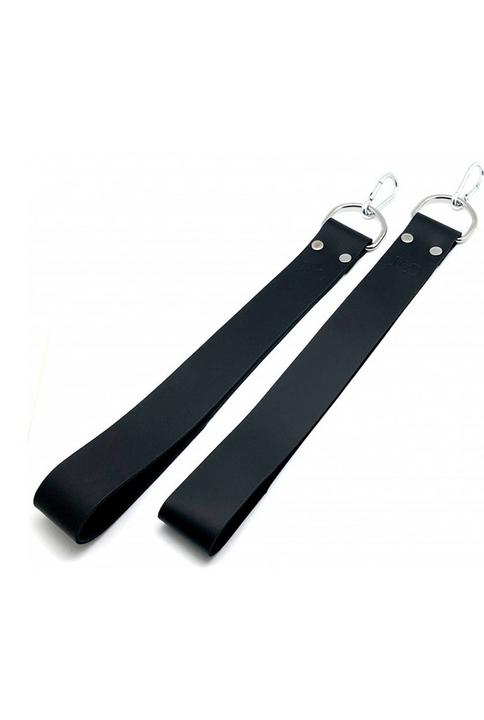 Mr. Sling Boucles d'oreilles en cuir - Noir