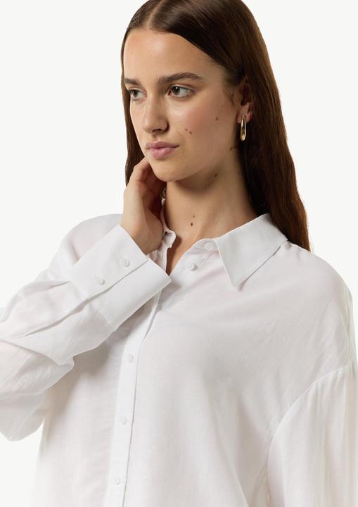 Image du produit Comma Bluse Tunika-Bluse aus Viskose-Leinen-Mix (34)