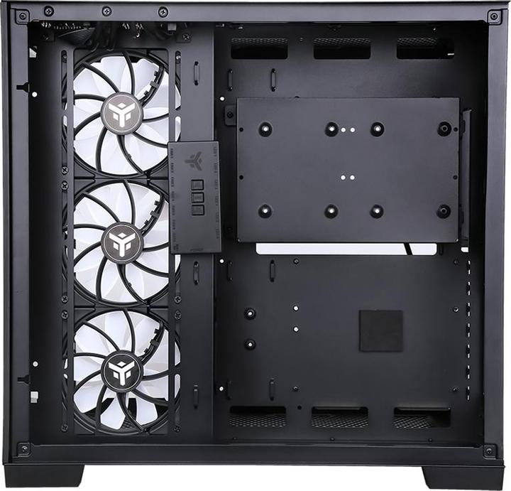 Actual product image Itek Boitier Moyen Tour ATX Dark Cave RGB avec panneau vitré (Noir) (mATX, Mini-ITX, ATX)