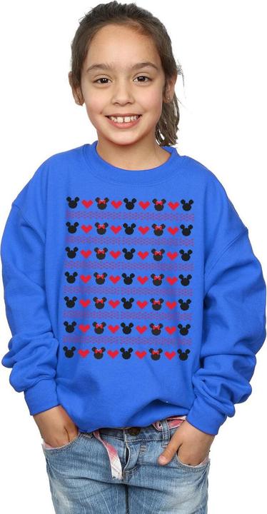 Produktbild Disney Mickey And Minnie Christmas Hearts Sweatshirt Mädchen (128)
