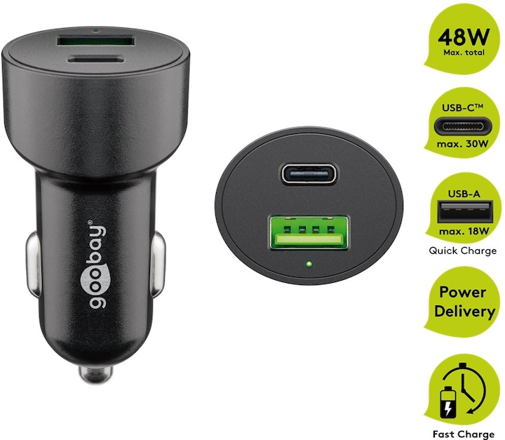 Actual product image Goobay Car quick charger