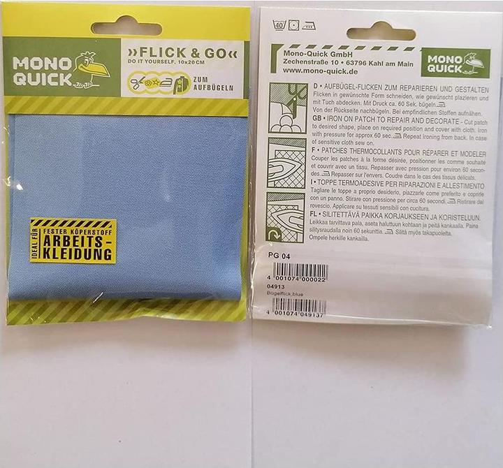 Image du produit Mono Quick Patch à repasser "Extra fort (1 pcs, 20 x 10 cm)