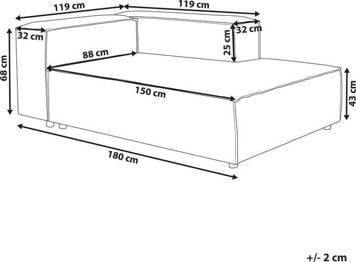 Immagine prodotto Beliani Ardal (Recamiere)