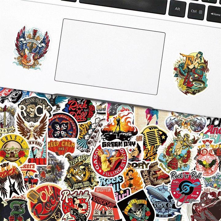 Actual product image JTI Stickers - Heavy Metal/Rock - 50 pcs