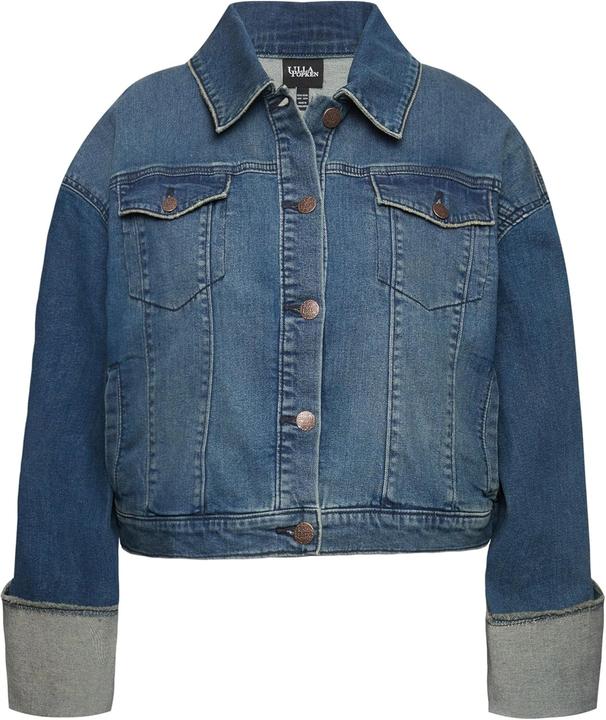 Actual product image Ulla Popken Wide Cuff Denim Jacket (50, 52)