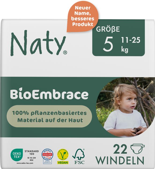 Produktbild Naty Biowindel (Gr. 5, Tragepack, 22 Stück)