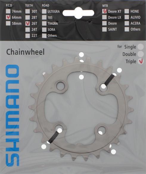 Produktbild Shimano Deore XT FC-M771 Kettenblatt 26 Zähne (26)