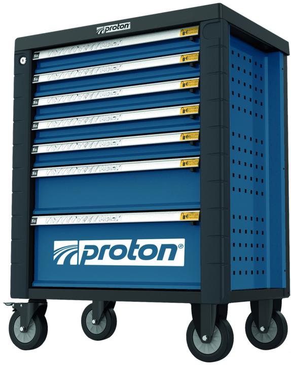 Actual product image Proton Tool trolley empty, 7 drawers