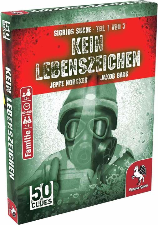 Actual product image Pegasus 50 Clues - No sign of life (Sigrid's search, part 1 of 3) (German, 1 - 5 Players)