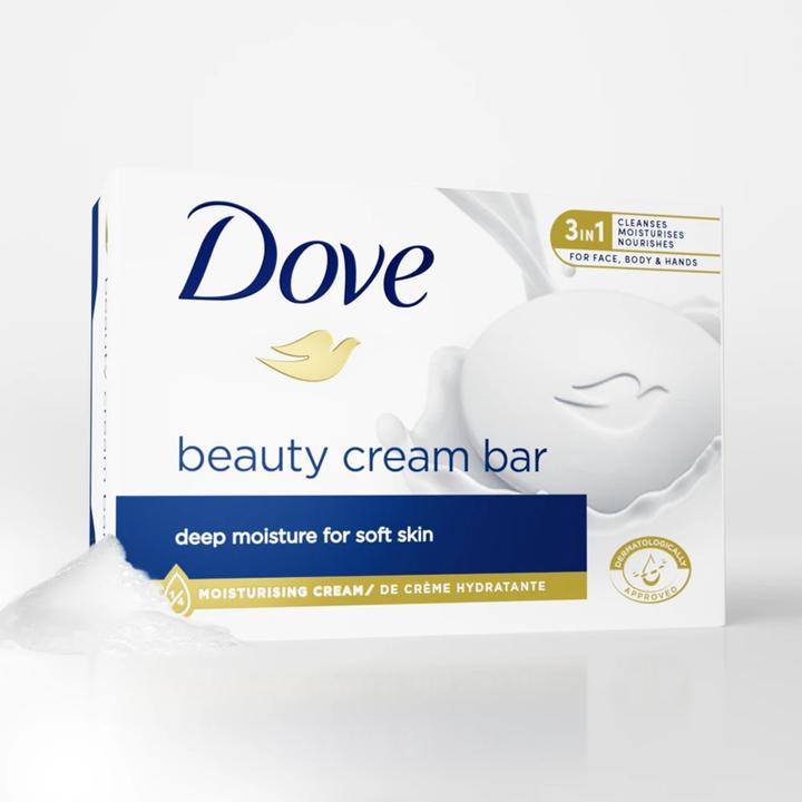 Actual product image Dove Original Toilet Soap 90 G (Hard soap, 360 g)