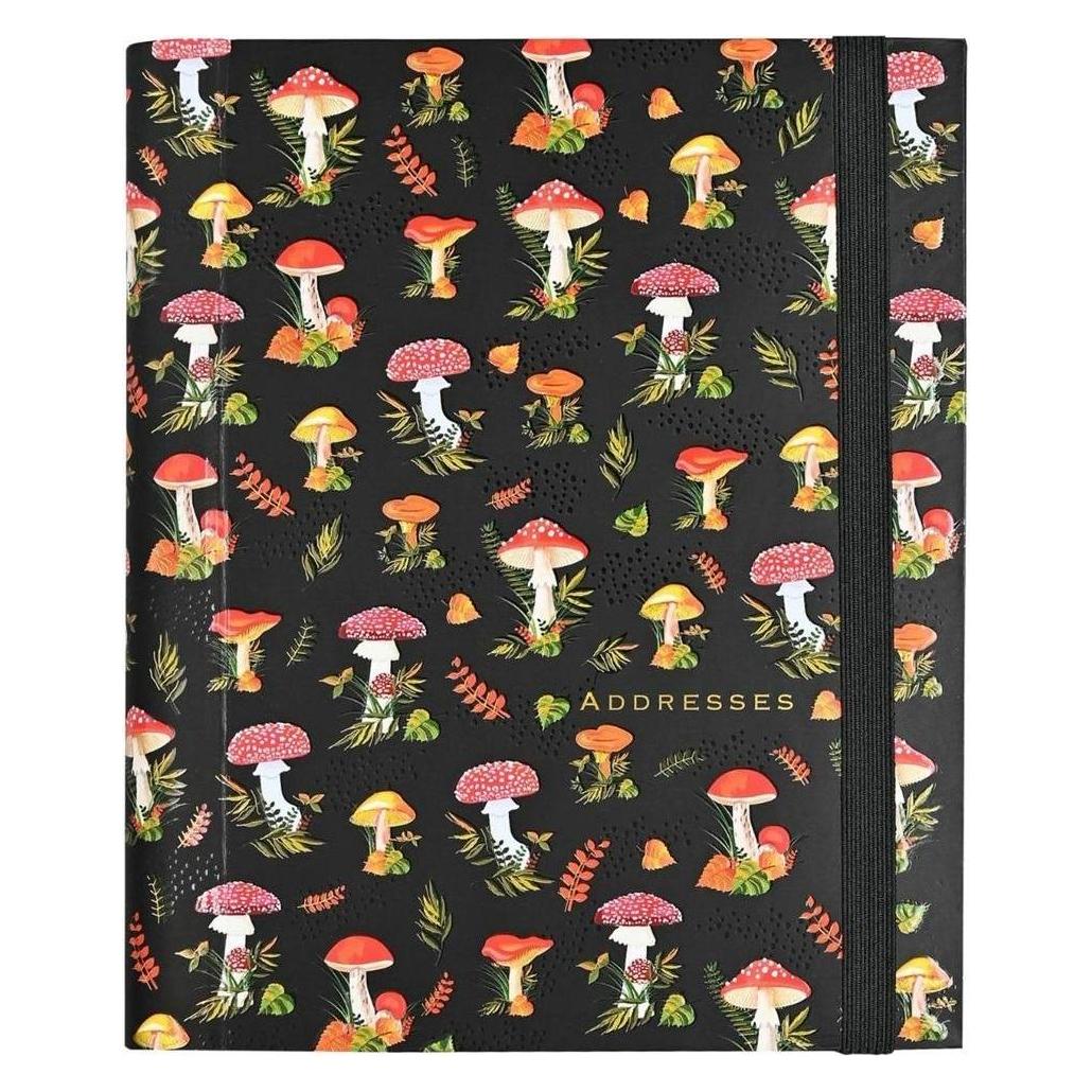 Peter Pauper, Notitieboekje + Schrijfblok, Grosses Adressbuch Pilze (A5, Hardcover)