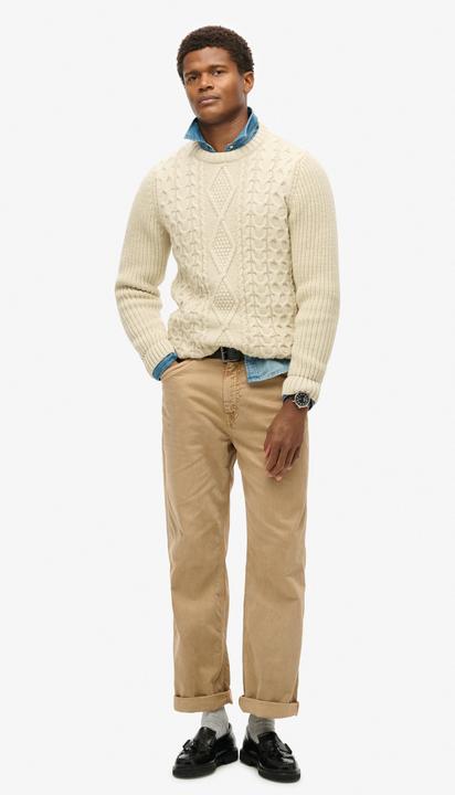 Produktbild Superdry Jacob Pullover mit Zopfmuster (L)