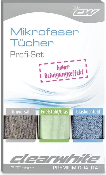 Actual product image ClearWhite Microfibre cloths (3 pcs.)