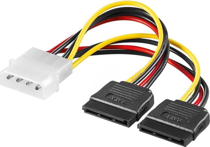 PowerGuard 4-Pin IDE Molex auf 2x 15-Pin SATA Power Kabel Adapter