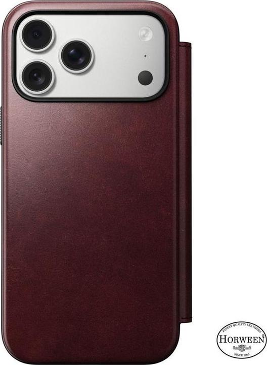 Actual product image Nomad Modern Leather Folio - Lederhülle für iPhone Max, Horween-Leder (Apple iPhone 17 Pro Max)