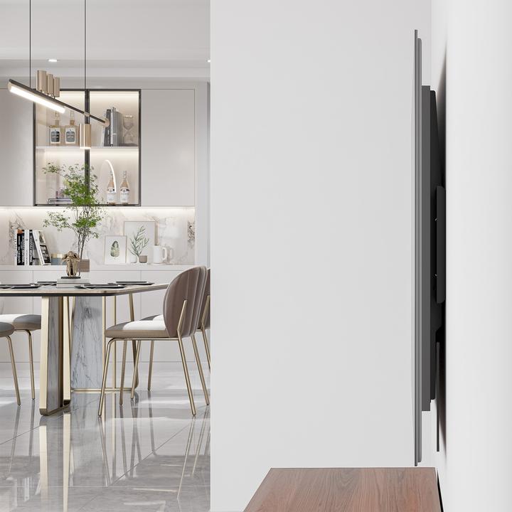 Actual product image Manhattan Ultra-flat TV wall bracket with particularly high load-bearing capacity for large screens, rigid (Wall, 120", 120 kg)