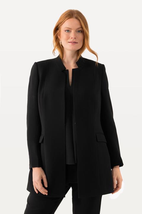 Image du produit Ulla Popken Blazer en acétate, col montant et fermeture à crochet (46)