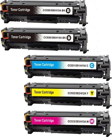 Produktbild Hermex Kompatibel HP Color LaserJet CP2027 Series Tonerpatronen (Y)