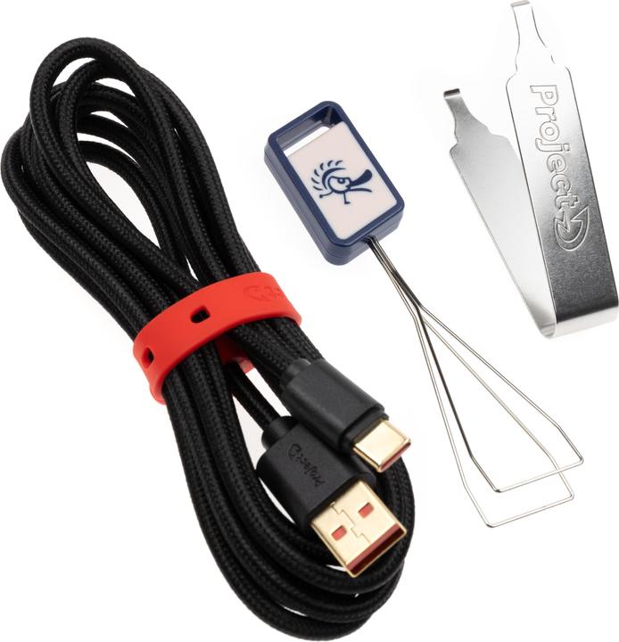 Actual product image Ducky Tinker 75 Gaming Keyboard, RGB - MX-Red (ISO-DE) (DE, Cable)