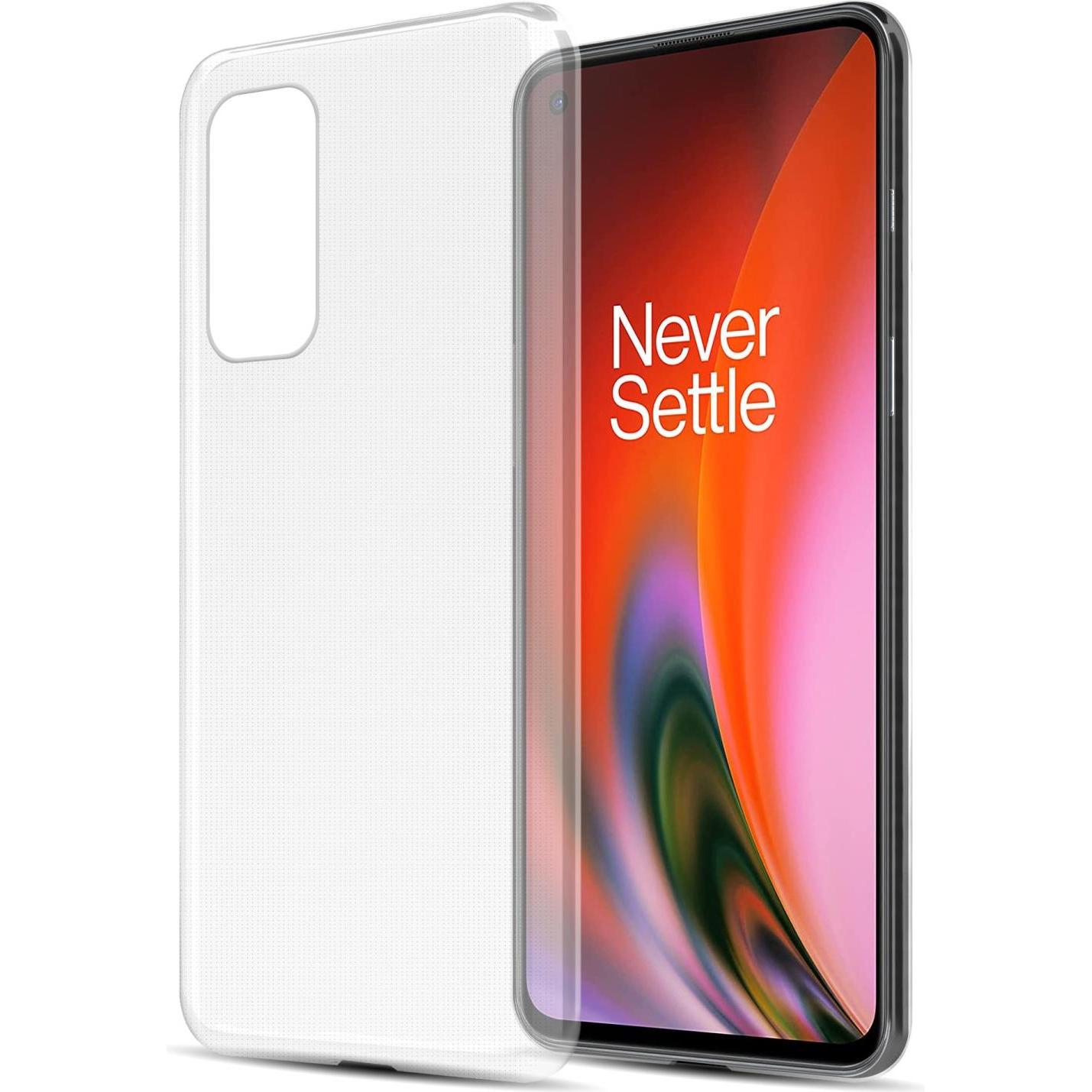 Cadorabo TPU Ultra Slim AIR Hülle (OnePlus Nord 2 5G), Smartphone Hülle, Transparent