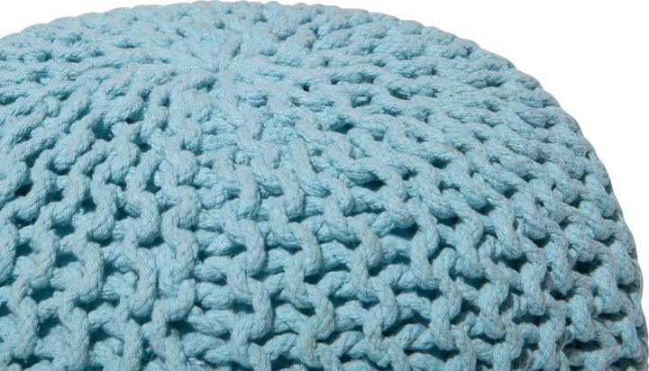 Produktbild Beliani Pouf 40 x 25 cm hellblau CONRAD