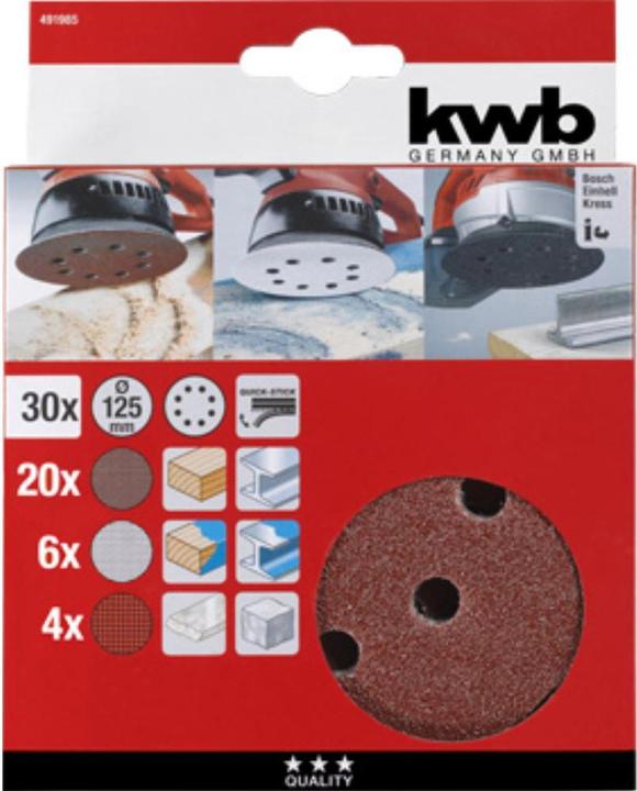 Image du produit kwb 30 disques Quick-Stick 125mm