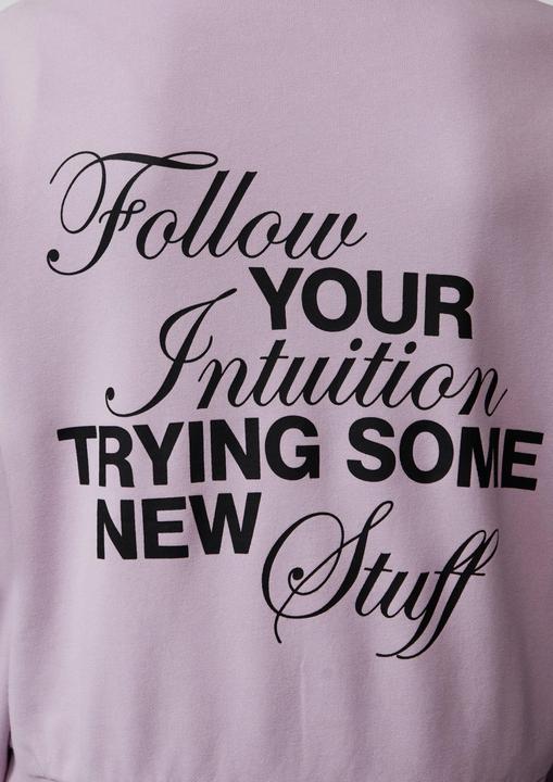 Actual product image S.Oliver Sweatshirt Cropped Oversized Sweatshirt mit Rückenprint und Wascheffekt (146, 152)