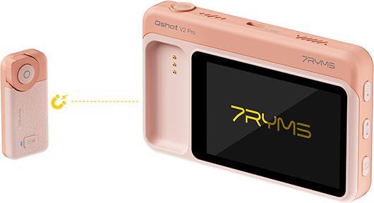 Actual product image 7Ryms Qshot V2 PRO Wireless Phone Monitor Screen Pink