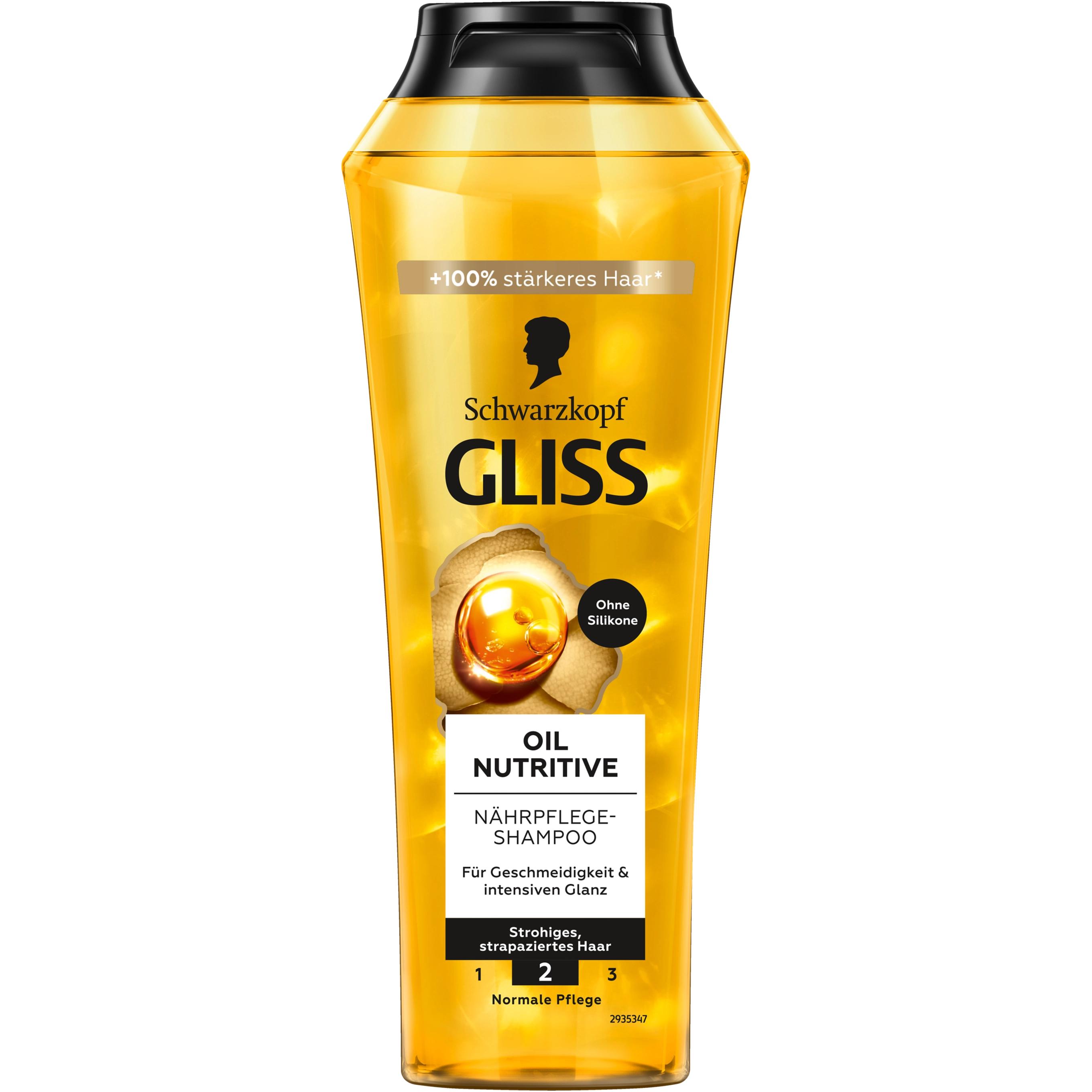 Gliss, Shampoo, Shampoo Olio Nutritivo 250 ml (250 ml, Shampoo liquido)