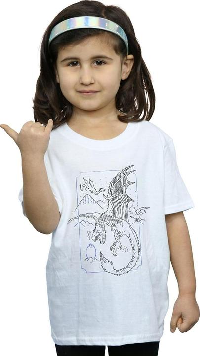 Image du produit - T-shirt DRAGON LINE ART - Fille (128)