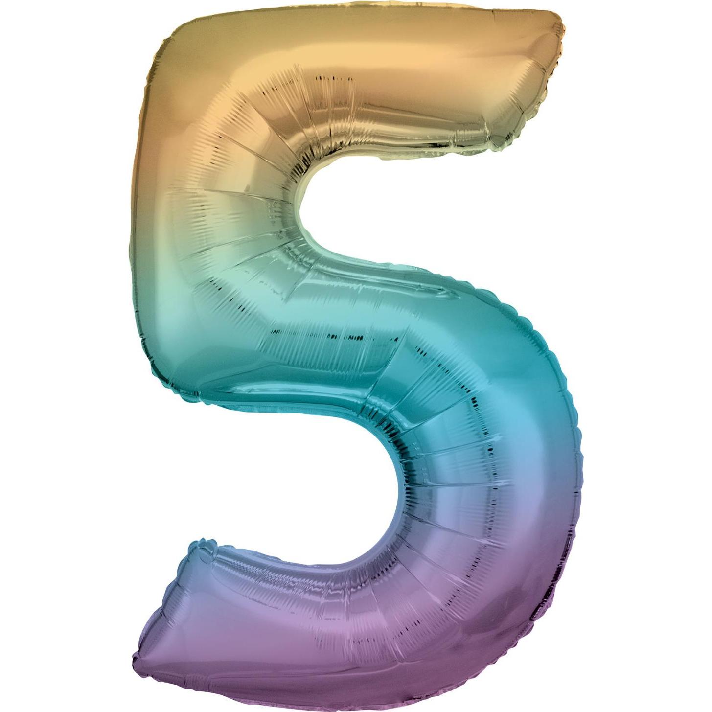 Amscan Folienballon Rainbow Zahl